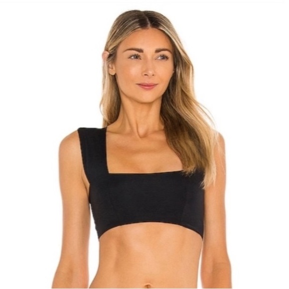 NWT L*Space Reversible Parker Bikini Top in Black | Revolve Bikini - Picture 8 of 12
